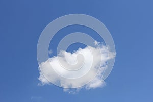 Cloud Shapes on Blue Sky, Abstract Clouds shapes with Blue Sky Background