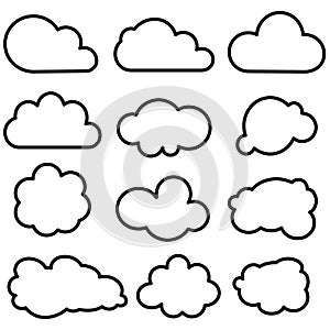 Cloud shapes collection