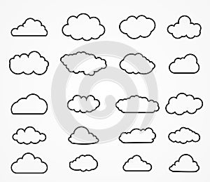 Cloud shapes collection