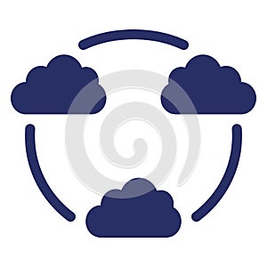 Cloud, share Isolated Vector Icon Which can easily modify or edit