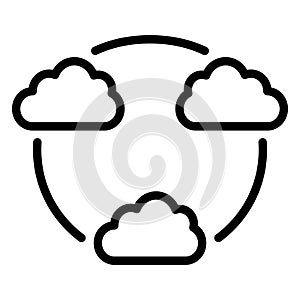Cloud, share Isolated Vector Icon Which can easily modify or edit.