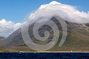 Cloud shrouded hilltop in Scotland