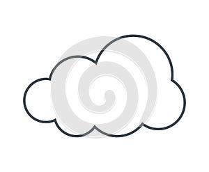 cloud silhouette icon