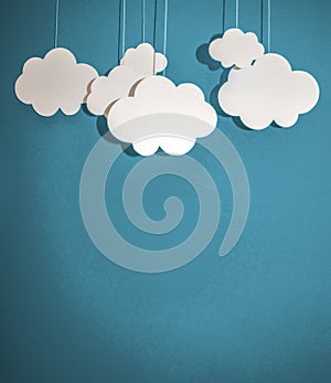Cloud simple concept ideas minimalist