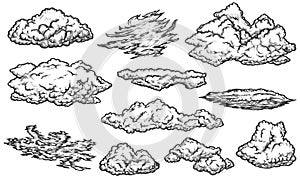 Cloud sketch set