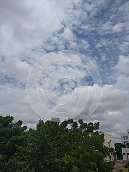 Cloud in the sky is beautiful view of the evening