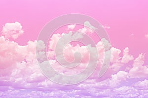 Cloud and sky with a pastel colored.