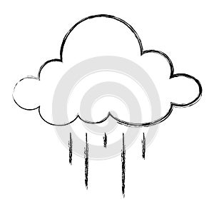 cloud sky with rain drops