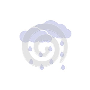 cloud sky silhouette with rain drops