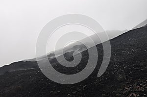 Cloud and smoke over active volcano Pacaya in Guatemala, close to Antigua, Central America.