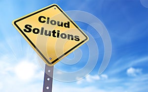 Cloud solutions sign