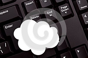 Cloud speech bubble