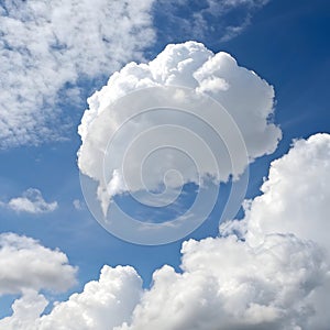 Cloud for speech with comic effect isolated on white background