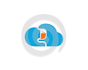 Cloud Stomach logo vector template, Creative stomach logo design concepts