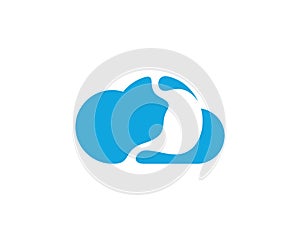 Cloud Stomach logo vector template, Creative stomach logo design concepts