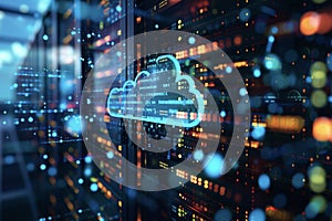 Cloud storage, cloud, data transfer, technology and network