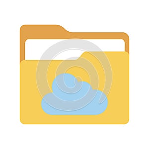 Cloud storage Color Vector Icon which can easily modify or edit