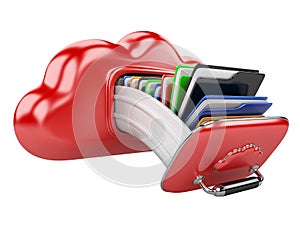 Cloud storage concept