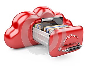 Cloud storage concept