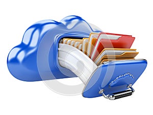 Cloud storage concept