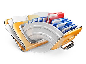 Cloud storage concept