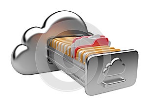 Cloud storage concept