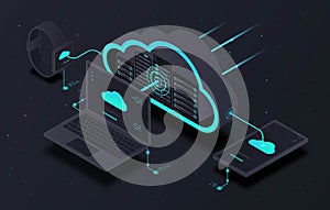 Cloud storage concept