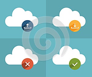 Cloud storage concept illustration