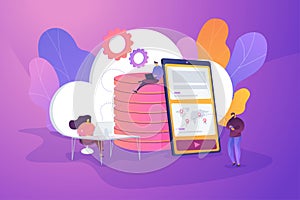 Cloud storage concept vector illustration.