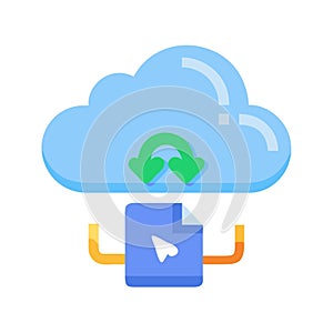 Cloud Storage Icon Set â Online Backup, File Sharing, SaaS, and Digital Storage Technology Illustrations