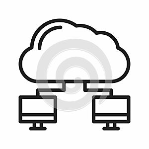 Cloud Storage icon vector image.