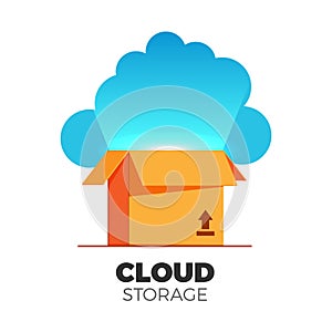 Cloud storage illustration