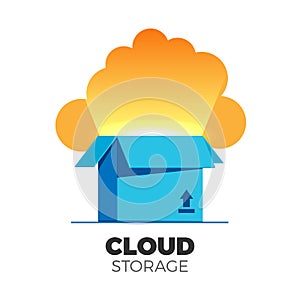 Cloud storage illustration