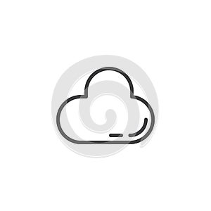 Cloud storage line icon