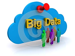 Cloud storage marked Big Data