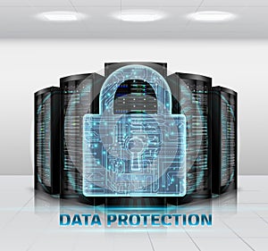 Cloud Storage Realistic Composition