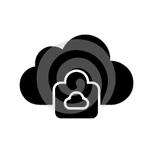 Cloud Storage Secure Data Backup Icon