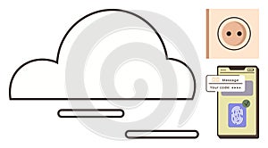 Cloud storage security with two-factor authentication and fingerprint verification on mobile devices