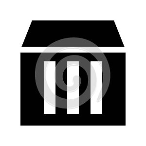 Cloud storage server icon or logo illustrator