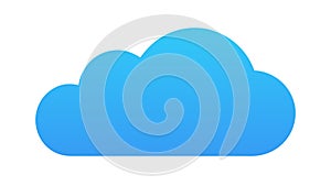 Cloud Storage Service Icon, Data Backup and Online Hosting, vector design Generative AI
