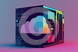 Cloud storage technology concept - Generative AI