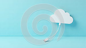 Cloud Storage With Usb Connection Cable