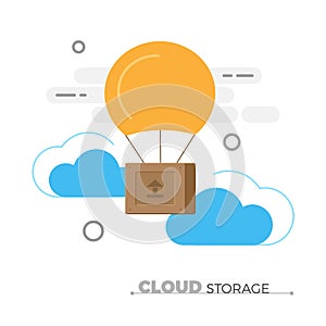 Cloud storage concept