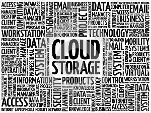 Cloud Storage word cloud