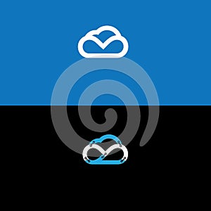 Cloud stylish logo design