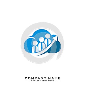 Cloud Stylish Logo Icon and Button Concept