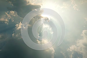 Cloud sun and skyscape background