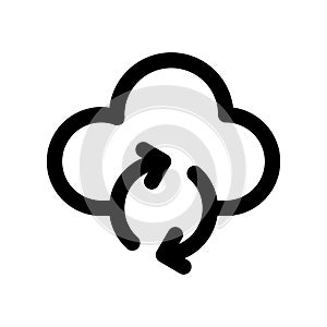 Cloud sync icon