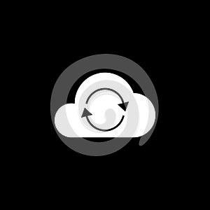 Cloud sync solid icon