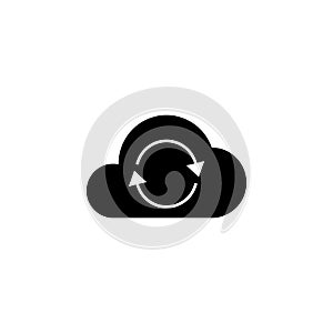 Cloud sync solid icon